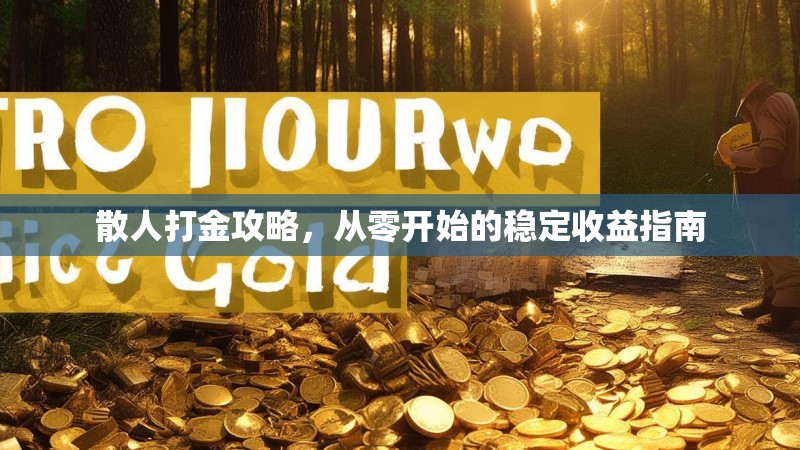 散人打金攻略，从零开始的稳定收益指南